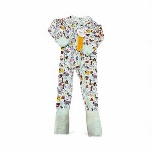 Disney dogs rare bamboo Colorful Cartoon Print Footie